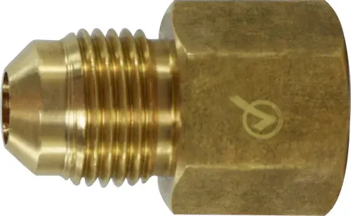 AMC 704046-0812 Adapter, 1/2 in SAE 45 deg Male Flared x 3/4 in FIP, Brass Reduced Price