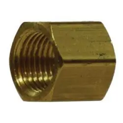 AMC 06108-02 Barstock Cap, 1/8 in FNPTF, 0.47 in, Brass New Release