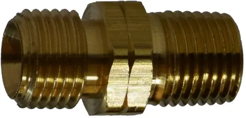 Fresh Stock Midland Metal 30405 Weld Hose Connector, 9/16 in Threaded x 1/8 in MIP, Brass