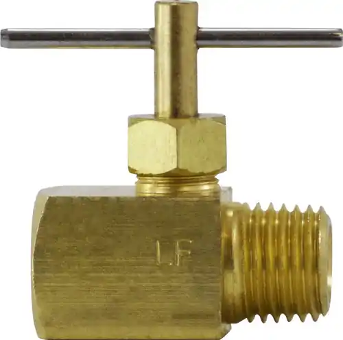 New Release AMC 709135-02 Needle Valve, 1/8 in Nominal, MIP x FIP, Brass Body
