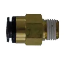 Trending Midland Metal 680408C Straight Connector, 1/4 in Tube OD x 1/2 in Male NPTF, Composite