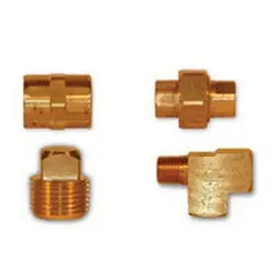 Professional Grade Mid-America Fittings 23700X6X4 Reducing Tee, 3/8 in FPT x 3/8 in FPT x 1/4 in FPT, Brass