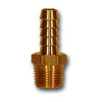 Midland Metal 29-62 Hose to Male Pipe, MAF/USA HOSE BARB, 3/8 Hid x 1/8 Mpt Hose Barb, MAF/USA Brass Fittings Limited Offer