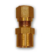 Mid-America Fittings NT66-108 Adapter, 5/8 in Tube OD x 1/2 in FNPT, Brass Luxury