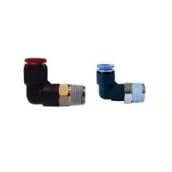 Midland Metal 269PPSC-8MMX1/8 Swivel Male 90 Degree Elbow, Metric Push Ins, 8Mm x 1/8 Plastic Pp Swvl Male Elbow, Brass Fittings Low Price