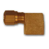 Budget Mid-America Fittings NT70-108 90 deg Elbow, 5/8 in Tube OD x 1/2 in FPT, Brass