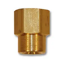 Mid-America Fittings 23308X6 Reducing Coupling, 1/2 in FPT x 3/8 in FPT, 1.38 in, Brass Direct From Factory