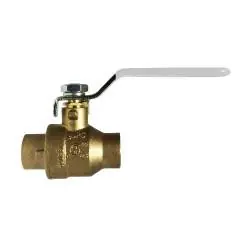 Hot Deal Midland Metal 941170LF Ball Valve, 3 in Nominal, Sweat x Sweat, 600 psi WOG Pressure, -40 to 365 deg F