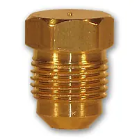 Premium Midland Metal 39-10 MAF/USA Flare Plugs, MAF/USA FLARE, 5/8 Od Flare Plug, MAF/USA Brass Fittings