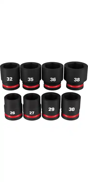 Milwaukee Tool 49-66-7019 8PC SHOCKWAVE Impact Duty 3/4" Drive Metric Standard 6 Point Socket Set Get Yours