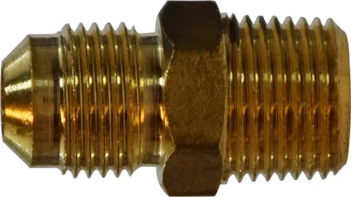 AMC 704048-0612 Half Union Adapter, 3/8 in SAE 45 deg Male Flared x 3/4 in MIP, Brass Special Discount
