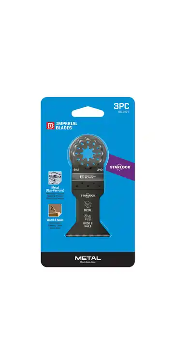 Imperial IBSL340-3 IMPERIAL BLADES STARLOCK 1-3/4" Bi-Metal Metal Blade, 3PK Save Now