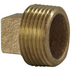 Midland Metal 80109-56 Cored Plug, 3-1/2 in, Bronze Luxury
