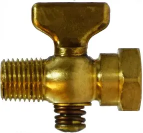 Seasonal Sale Midland Metal 46370 Air Cock, 1/8 in Nominal, MIP x FIP, Brass Body