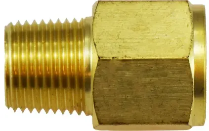 New Release Midland Metal 28867 Adapters, BSPT/BSPP Fittings, 1/8 Mip x 1/8 F Bspp Adapter, Brass Fittings