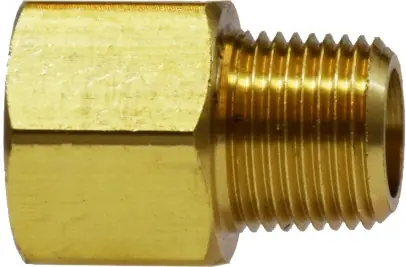 Midland Metal 28242 Extender Adapter, 1 in FNPTF x 1/4 in MNPTF, Brass Deal