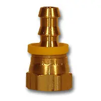 Midland Metal 29PO5-44 Push-On SAE/JIC Dual 45 Deg/37 Deg Female Swivel, MAF/USA HOSE BARB, 1/4 Hid x 1/4 Fe Sae/Jic Flare, MAF/USA Brass Fittings Express Delivery