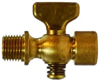 Trending Midland Metal 46361 Air Cock, 1/4 in Nominal, MIP x FIP, Brass Body