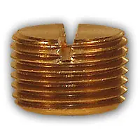 Get Yours Midland Metal 117-6 MAF/USA Slotted Head Plugs, MAF/USA PIPE, 3/8 Brass Slotted Plug, MAF/USA Brass Fittings