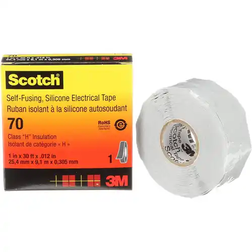 Weekend Sale SCOTCH Electrical Tape,12 mil,1" x 30 ft.,Gray 70
