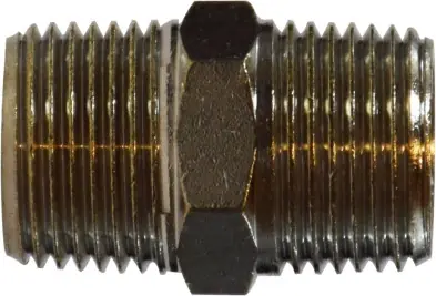 Midland Metal 3/8 X 1/8 M BSPT N-PLTD HEX NIPP - 28823 Hassle-Free Returns