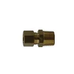 Midland Metal 700088-0606 Tank Connector, 3/8 in Compression x 3/8 in MIP, Brass Shop Now