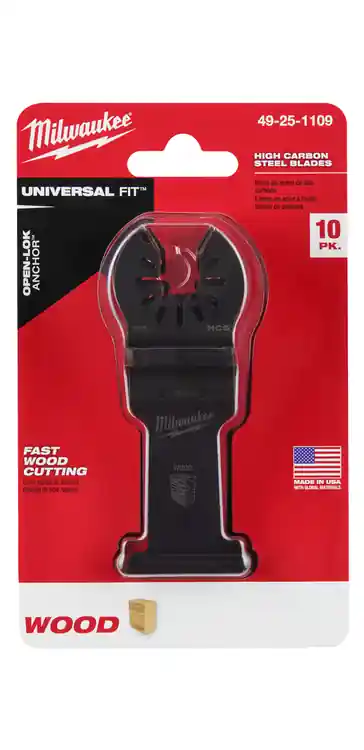 Milwaukee Tool 49-25-1109 1-3/8 High Carbon Steel Wood Universal Fit Oscillating Multi-Tool Blade (10 PK) Hot Picks
