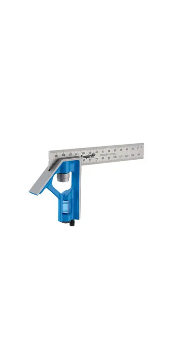 Authentic Empire E255M 150 mm True Blue Combination Square