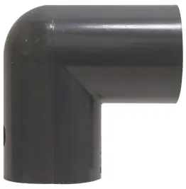 Professional Grade Midland Metal 806003 90 deg Elbow, 3/8 in Slip x 3/8 in Slip, PVC, Gray, SCH 80 Schedule