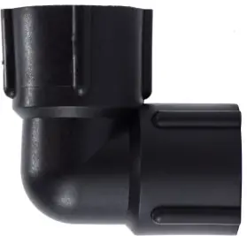 Reduced Price Midland Metal 28709P 90 deg Elbow, 3 in FPT x 3 in FPT, Polypropylene, Black