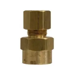 Midland Metal 66A-6B Female Adapter, Compression, 3/8 x 1/4 Comp Adapt Tube To Fpt, Brass Fittings Best Price