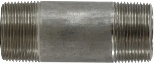Midland Metal 51124 Seamless Pipe Nipple, 1-1/4 in MPT x 1-1/4 in MPT, 3-1/2 in L, Stainless Steel, SCH 80 Schedule Next Day Delivery