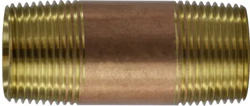 Markdown Midland Metal 40262 Pipe Nipple, 1 in MPT x 1 in MPT, 36 in, Brass