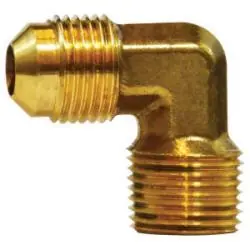 AMC 04049-0606-004 90 deg Elbow, 3/8 in SAE 45 deg Male Flared x 3/8 in Male NPTF, Brass Hot Picks
