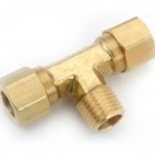 Factory Price AMC 700072-0302 Branch Tee, 3/16 in Compression x 3/16 in Compression x 1/8 in MIP, Brass