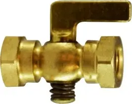 Reduced Price Midland Metal 46356 Air Cock, 1/4 in Nominal, FIP x FIP, Brass Body