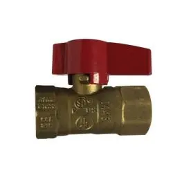 Big Sale Midland Metal 943314 2-Piece Gas Ball Valve, 1 in Nominal, FIP x FIP, 125 psi Pressure, 32 to 149 deg F