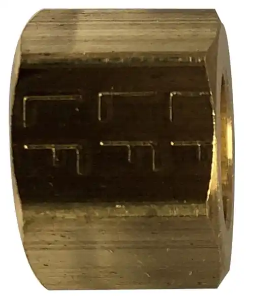 AMC 700061-02 Hex Nut, 1/8 in Compression, Brass While Supplies Last