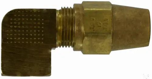 While Supplies Last Midland Metal 38252 90 deg Elbow, 1/4 in C x 1/8 in FIP, Brass