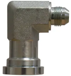 Hot Deal Midland Metal 17041212 90 deg Adapter Elbow, 3/4 in MJIC x 3/4 in Code 61 Flanged, Steel