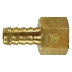 AMC 707002-0502 Rigid Adapter, 5/16 in Hose Barbed x 1/8 in FIP, Brass Luxury