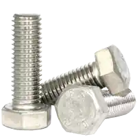 Luxury M6-1.00 x 25 mm Hex Cap Screws, 18-8 Stainless Steel A2, Full Thread, Coarse (UNC), DIN 933, Qty 100
