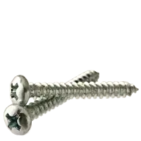 Mega Sale 10-12 x 1" Self-Tapping Screws, Square Drive Pan Head, Type A, Zinc Cr+3, Full Thread, Qty 100