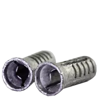 16-18 x 1 1/2" Wood Screw Anchor, Lead Alloy, Plain Finish, Qty 100 Buy Direct