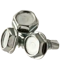 Place Order 12-14 x 3/4" Self-Drilling Screws, Unslotted Indent Hex Washer Head HWH, 3 Point, Zinc Cr+3, Full Thread, Qty 250