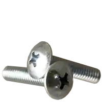 1/4"-20 x 1 1/4" Machine Screws, Phillips Truss Head, Zinc Cr+3, Full Thread, Qty 50 Direct From Factory