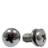 In Demand M4-0.70 x 8 mm Machine Screws w/ Spring Lock Washer, Phillips Pan Head, SEMS, 18-8 Stainless Steel A2, Full Thread, Qty 1000