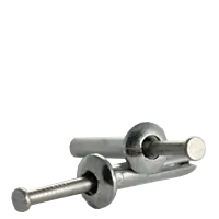 1/4" x 1 1/4" Hammer Drive Anchors, Mushroom Head, Zinc, Alloy Steel, w/ 304 Stainless Steel Nails, Qty 100 Trending