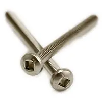 1/4"-20 x 3/4" Machine Screws, Square Drive Pan Head, 18-8 Stainless Steel A2, Full Thread, Qty 500 Buy Direct