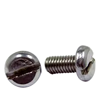 Hot Deal M3-0.50 x 35 mm Machine Screws, Slotted Pan Head, 18-8 Stainless Steel A2, Full Thread, DIN 85, Qty 1000